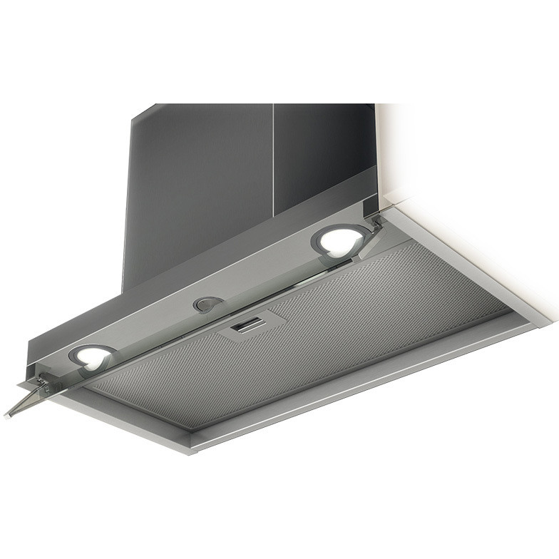 Elica BOX IN IX/A/90 Cappa aspirante sottopensile 368m³/h 3 velocità Classe E Acciaio inox elica cappa integrata